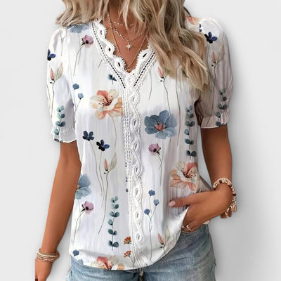 Emily – Blouse tendance à col en V