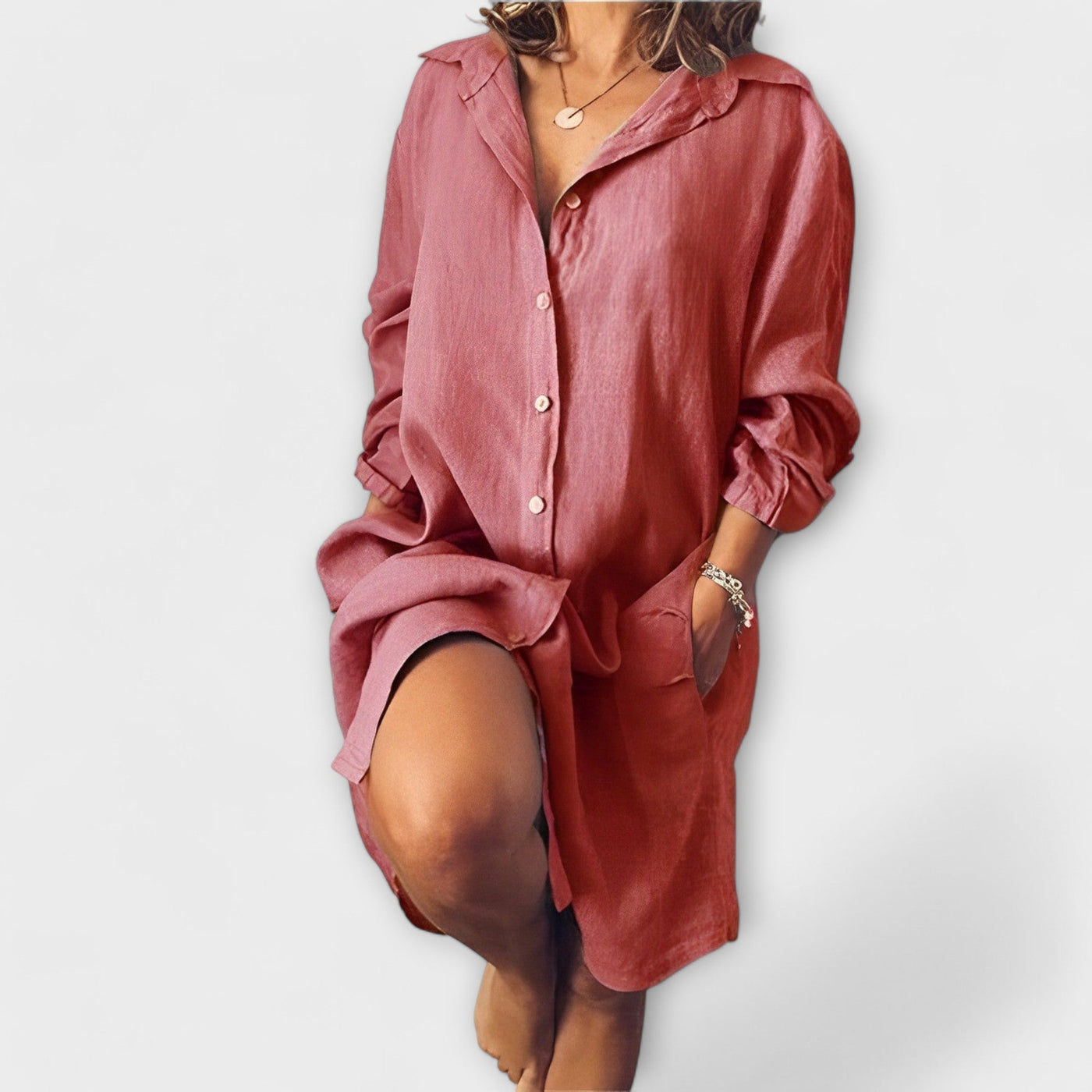 Blouse en lin décontractée pour le quotidien