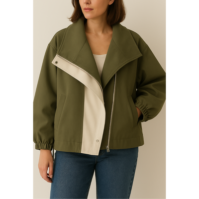 Clemence | Manteau Coupe-Vent Tendance à Capuche