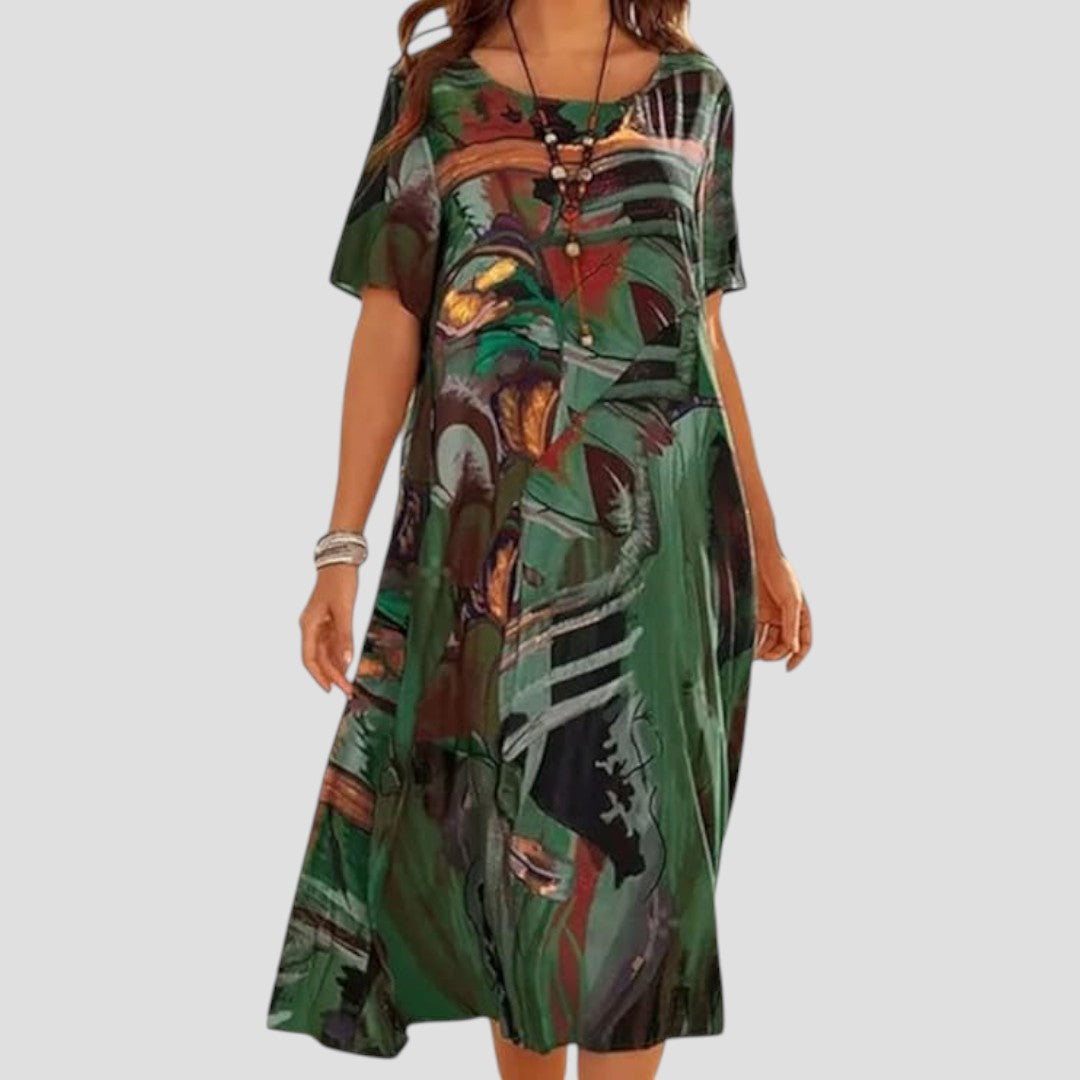 Vittoria™ | Robe d'Été Midi à Coupe Ample