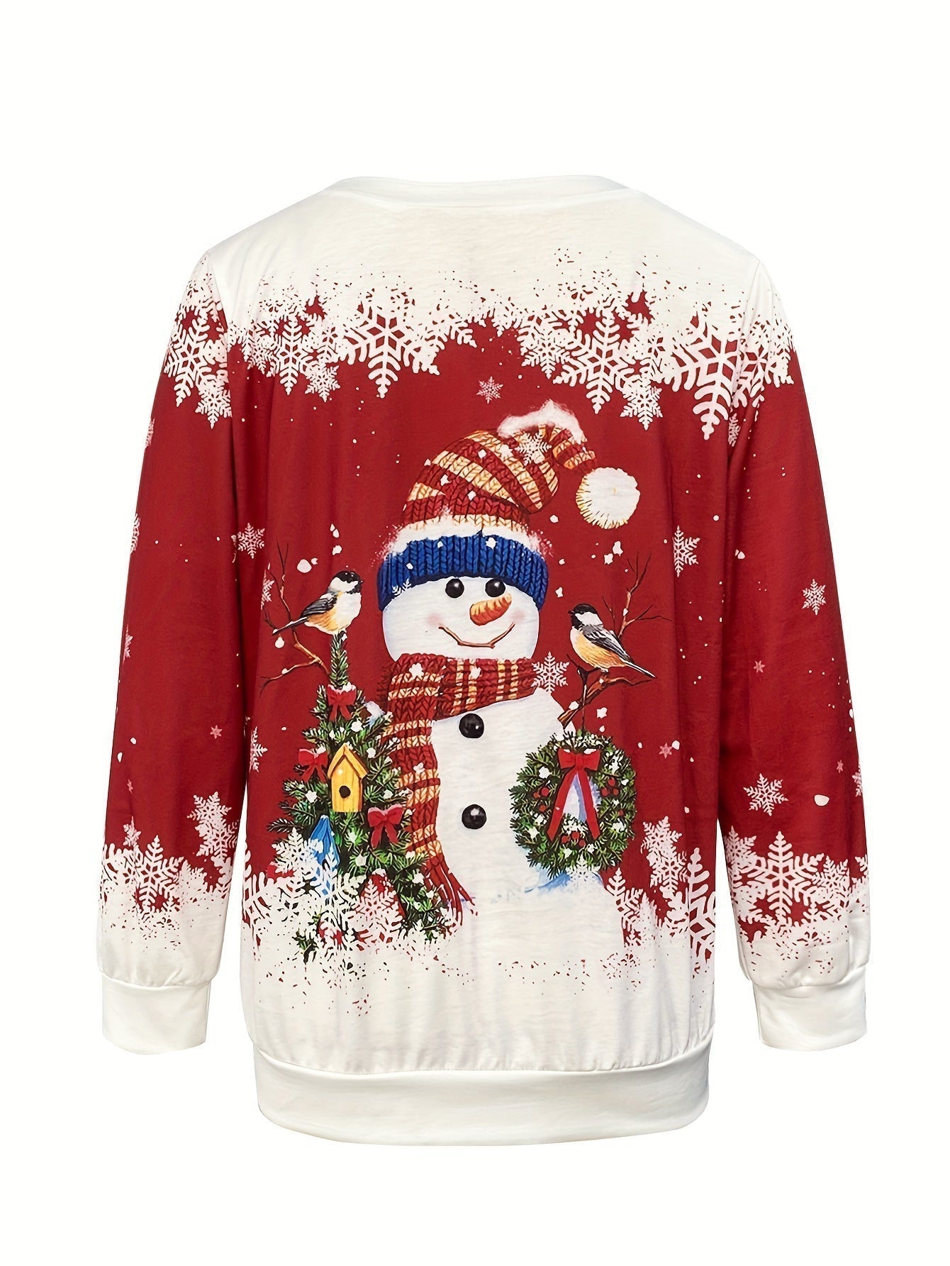SnowyGlow – Pull Hiver Bonhomme de Neige