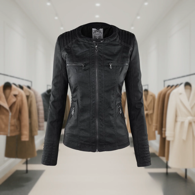 Odessa | Veste En Cuir Imperméable À Capuche