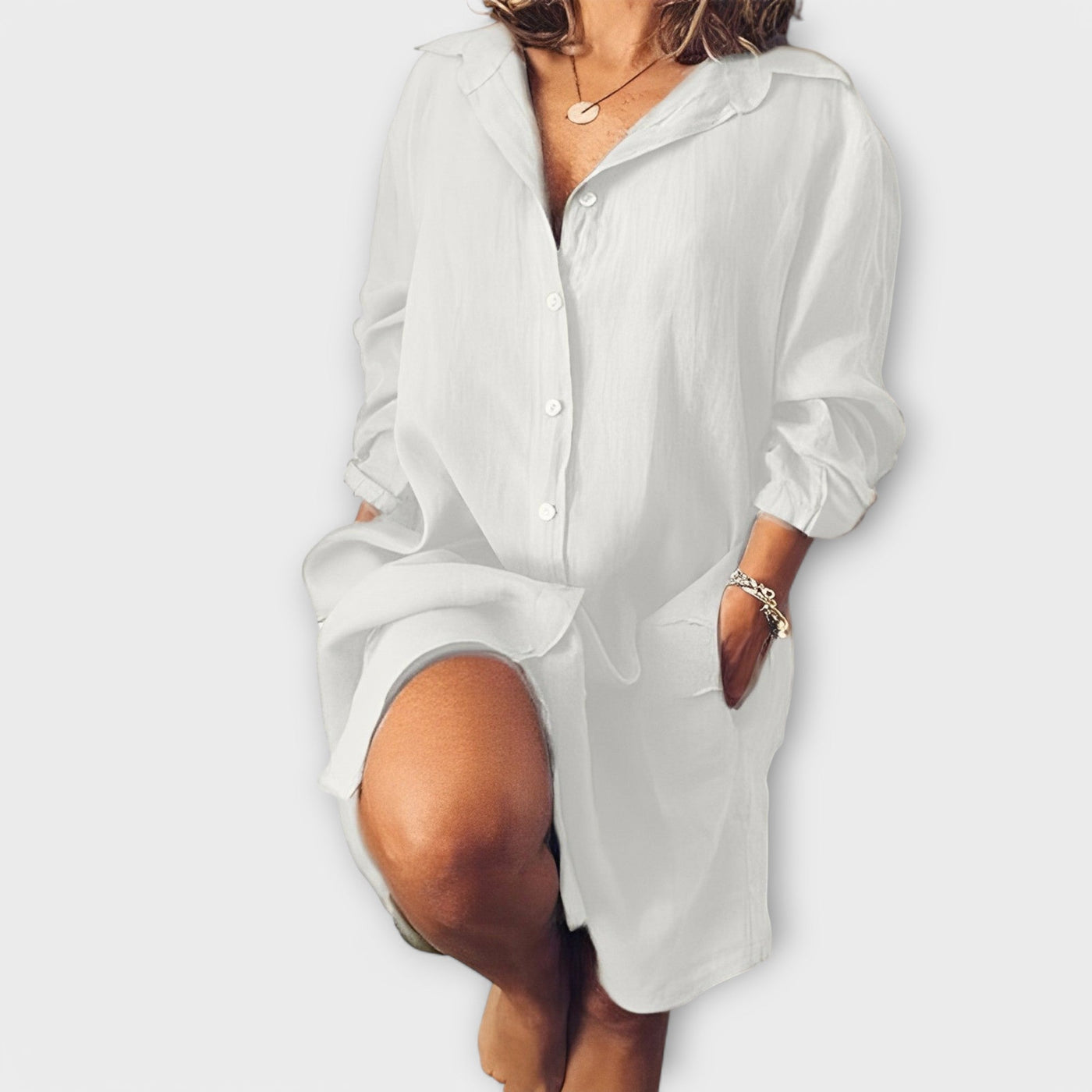 Blouse en lin décontractée pour le quotidien