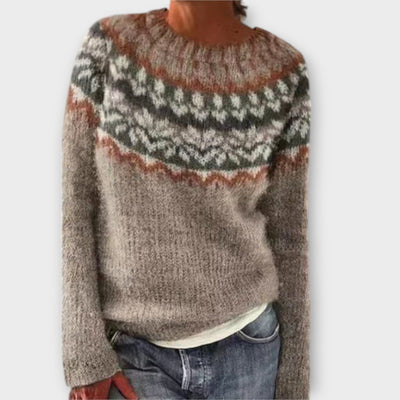 Pull vintage en tricot pour femmes