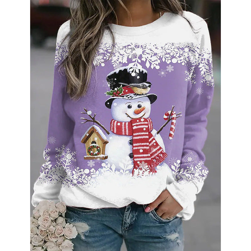 SnowyGlow – Pull Hiver Bonhomme de Neige