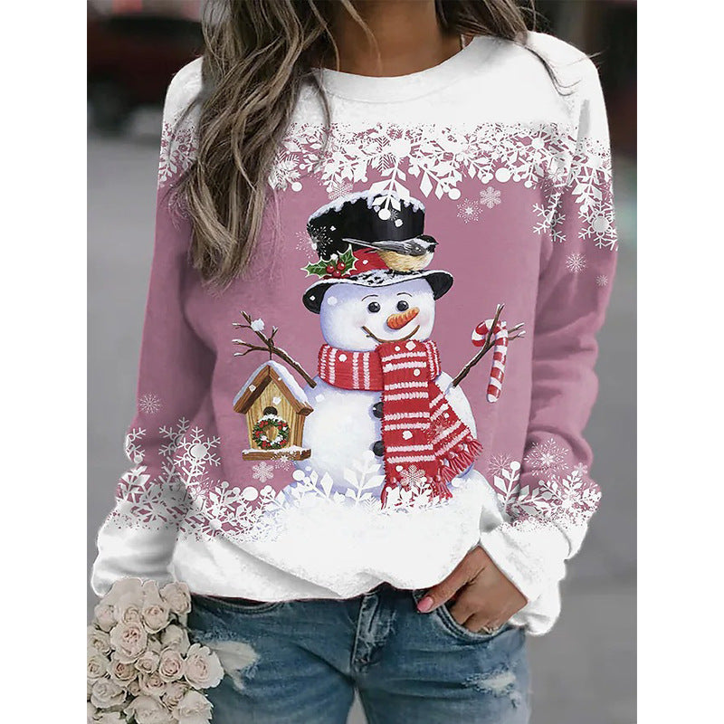 SnowyGlow – Pull Hiver Bonhomme de Neige