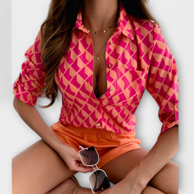 Blouse à col classique